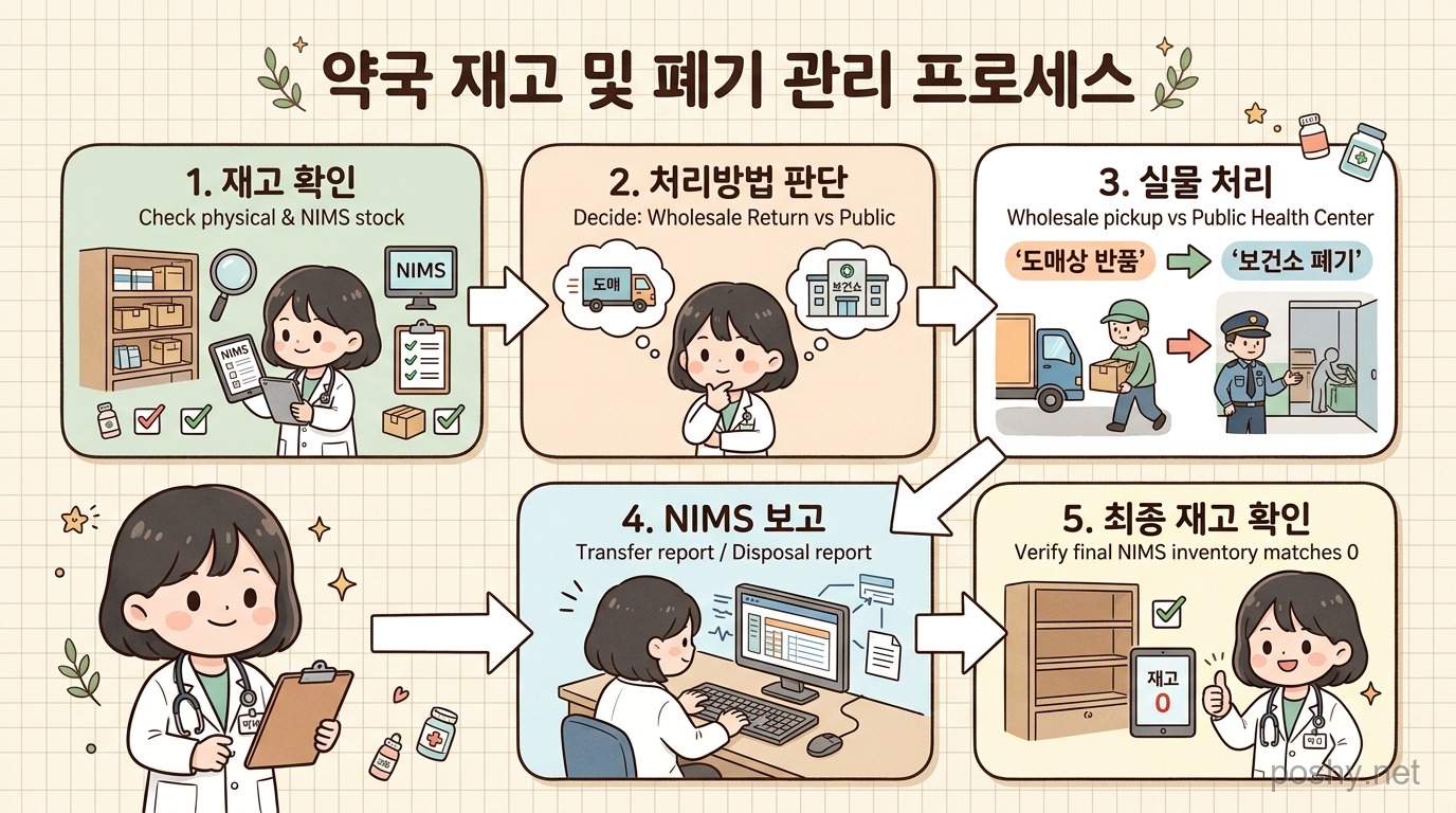 약국 향정 폐기 및 반품 관리 프로세스